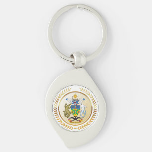 Solomon Islands Coat of Arms Key Ring