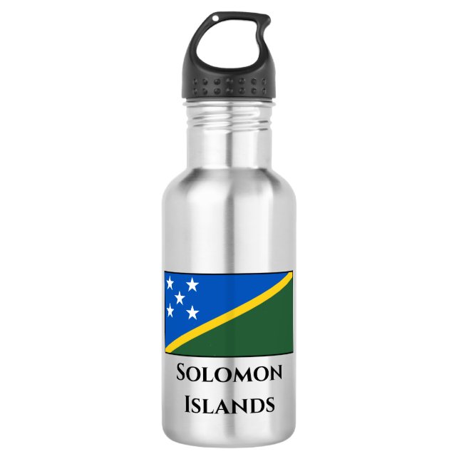 Solomon Islands Flag 532 Ml Water Bottle (Front)