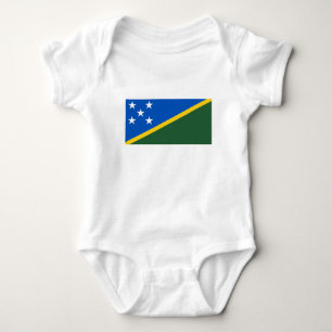 Solomon Islands Flag Baby Bodysuit
