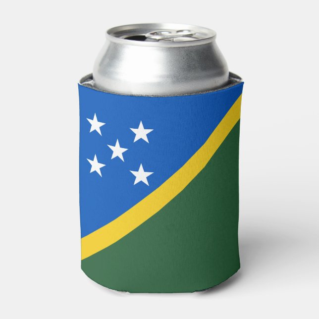 Solomon Islands Flag Can Cooler (Can Front)