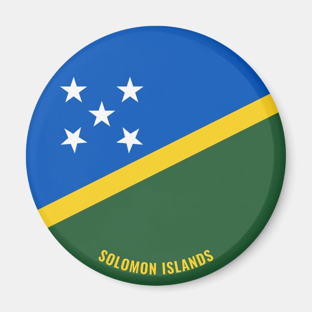 Solomon Islands Flag Charming Patriotic Magnet (Front)