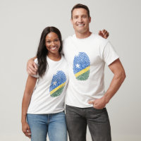 Solomon Islands Flag Fingerprint