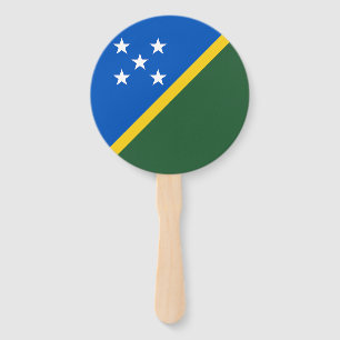 Solomon Islands Flag Hand Fan