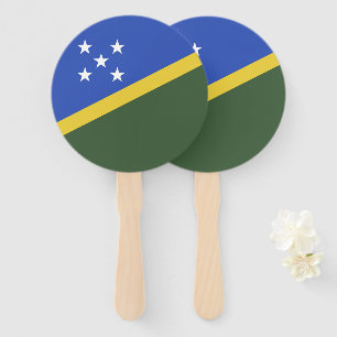 Solomon Islands flag Hand Fan