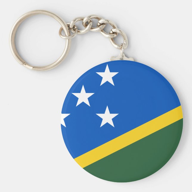 Solomon Islands Flag Key Ring (Front)