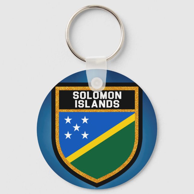 Solomon Islands Flag Key Ring (Front)