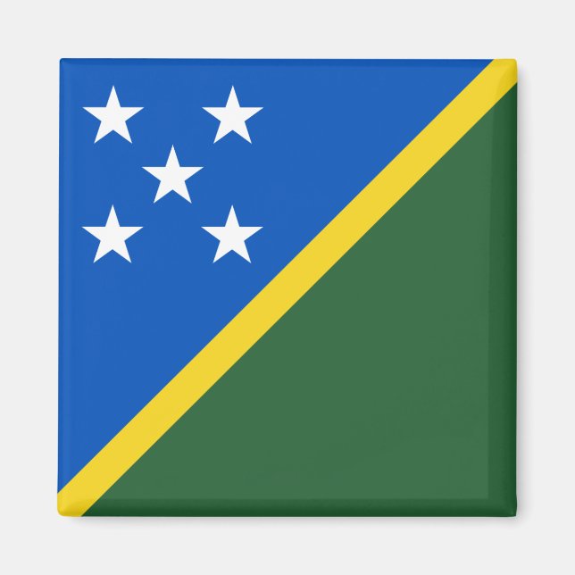 Solomon Islands Flag Magnet (Front)