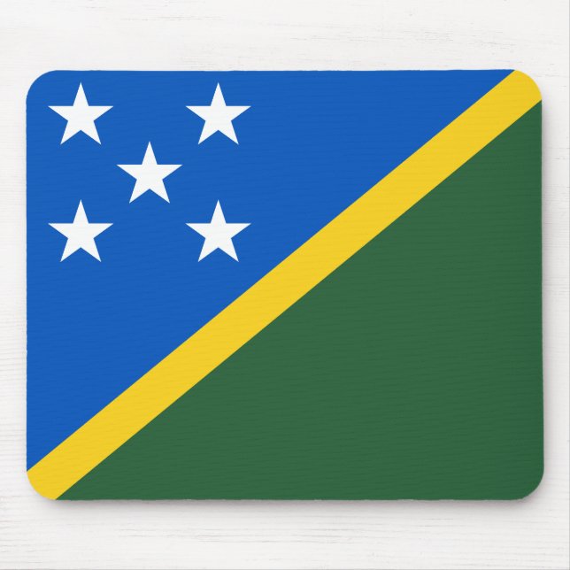 Solomon Islands Flag Mouse Mat (Front)