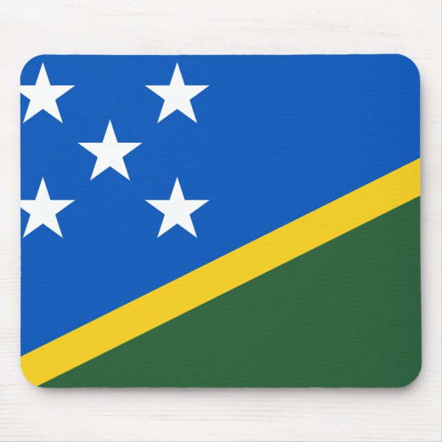 Solomon Islands Flag Mouse Mat (Front)