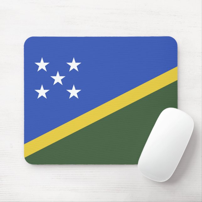 Solomon Islands flag Mouse Mat (With Mouse)