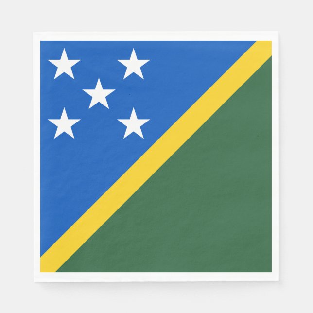 Solomon Islands Flag Napkin (Front)