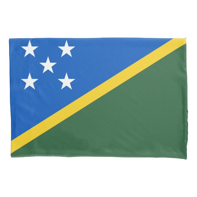 Solomon Islands Flag Pillowcase (Front)