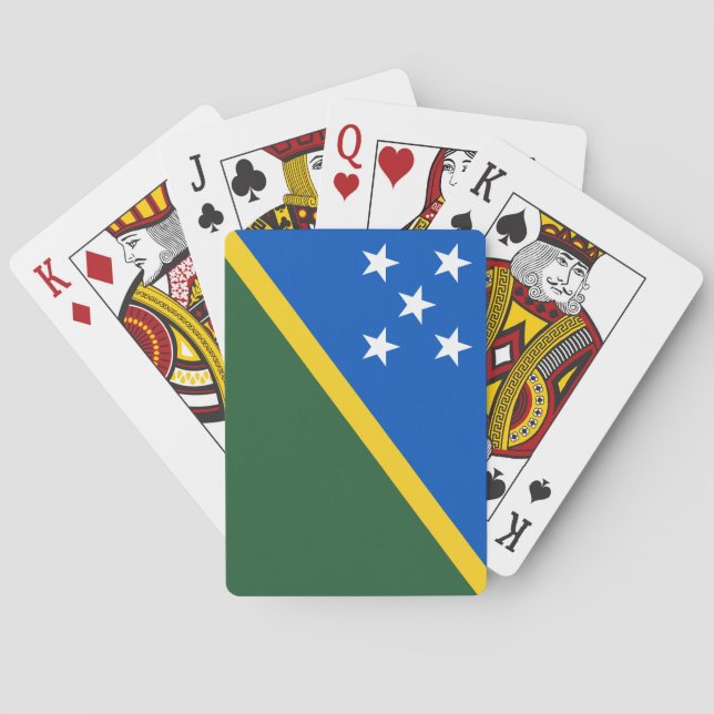 Solomon Islands Flag Playing Cards (Back)