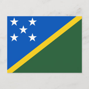 Solomon Islands Flag Postcard