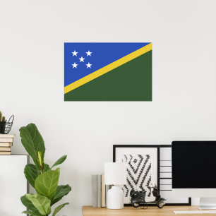 Solomon Islands flag Poster