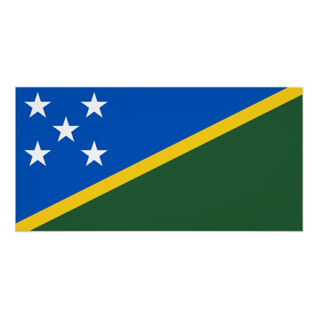 Solomon Islands Flag Poster (Front)
