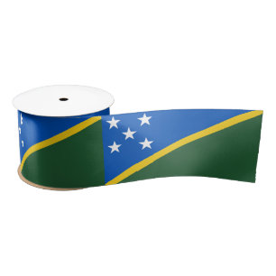 Solomon Islands Flag Satin Ribbon