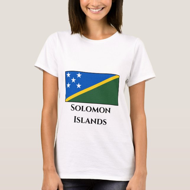 Solomon Islands Flag T-Shirt (Front)