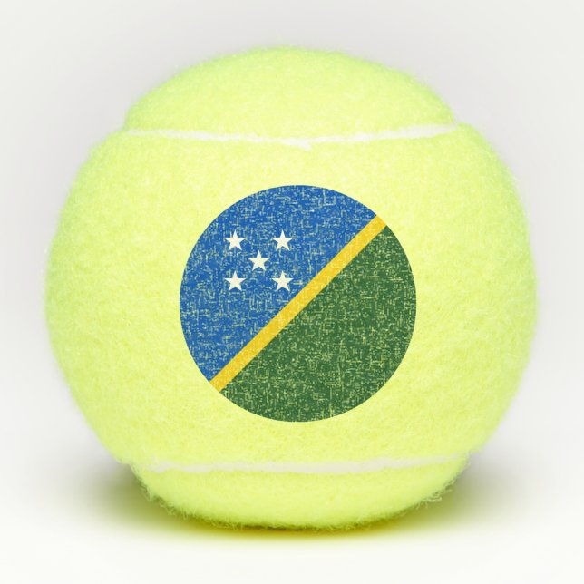 Solomon Islands Flag Tennis Balls (Front)
