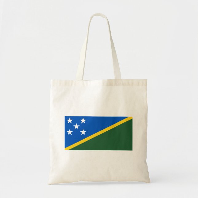 Solomon Islands Flag Tote Bag (Front)