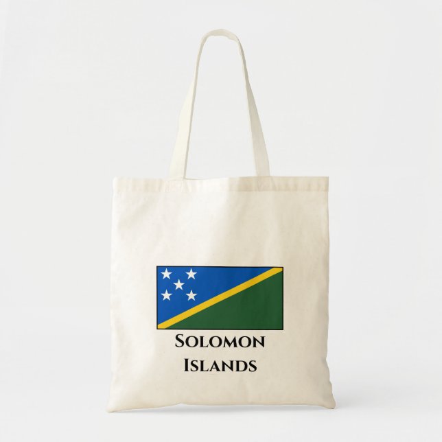 Solomon Islands Flag Tote Bag (Front)