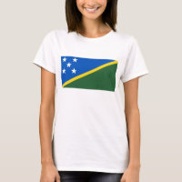 Solomon Islands Flag x Map T-Shirt