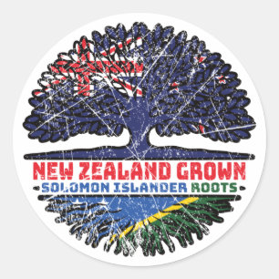 Solomon Islands Islander New Zealander New Zealand Classic Round Sticker