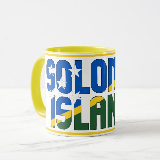 Solomon Islands National Flag Patriotic Coffee Mug (Front Left)