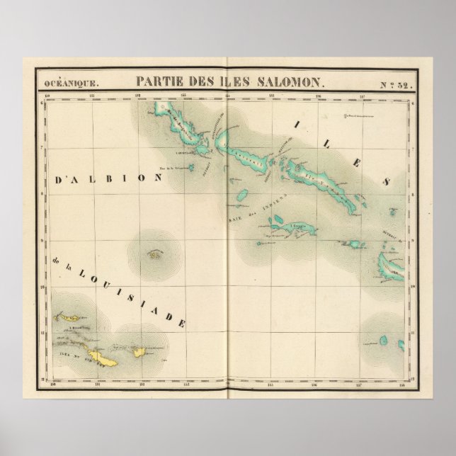 Solomon Islands Oceania no 32 Poster (Front)