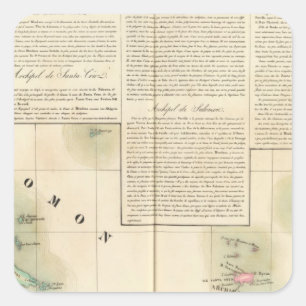 Solomon Islands Oceania no 33 Square Sticker