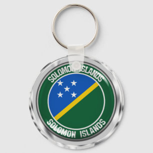 Solomon Islands Round Emblem Key Ring