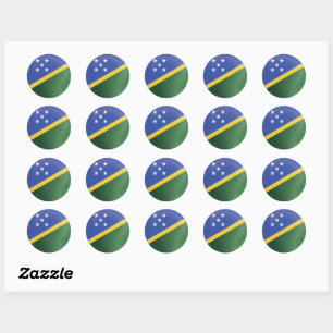 Solomon Islands  Round Icon Flag Classic Round Sticker