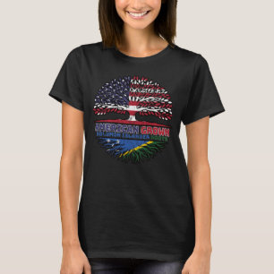 Solomon Islands Solomon Islander American USA Tree T-Shirt