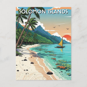 Solomon Islands Travel Postcard