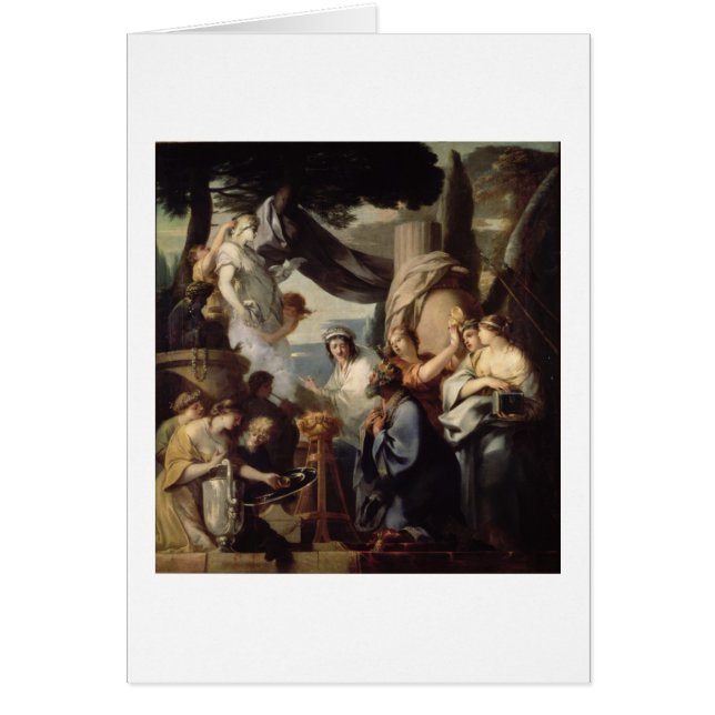 Solomon making a sacrifice to the idols (Front)