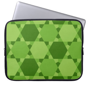 Solomon Seal Star of David Optical Illusion Laptop Sleeve