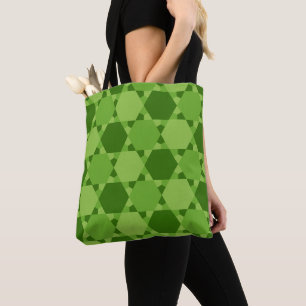 Solomon Seal Star of David Optical Illusion  Tote Bag