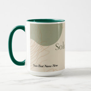 Solopreneur Hustle Aesthetic Motivational Quote  Mug