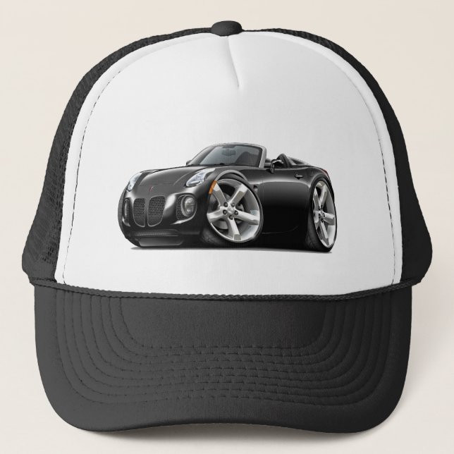 Solstice Black Convertible Trucker Hat (Front)