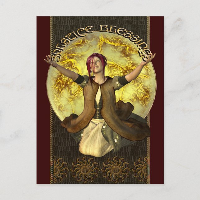 Solstice Blessings Postcard (Front)