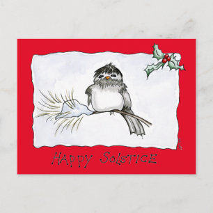 Solstice Chickadee Postcard