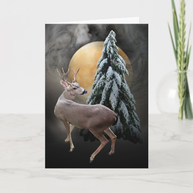 Solstice Deer Card (Front)