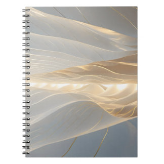 Solstice Echo – Golden Wave Minimalist Journal Not