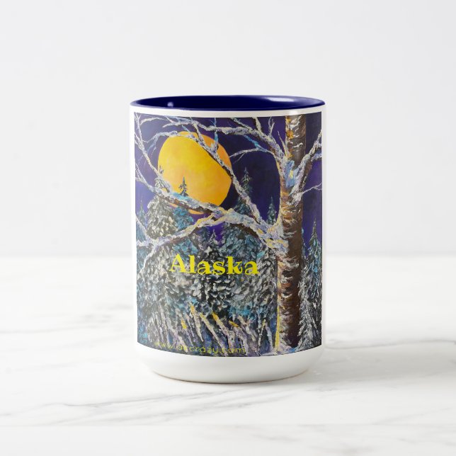Solstice Moon 15oz ALASKA two-tone coffee mug (Center)