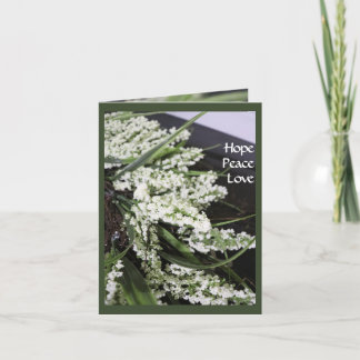 Solstice Winter Wreath Peace Card