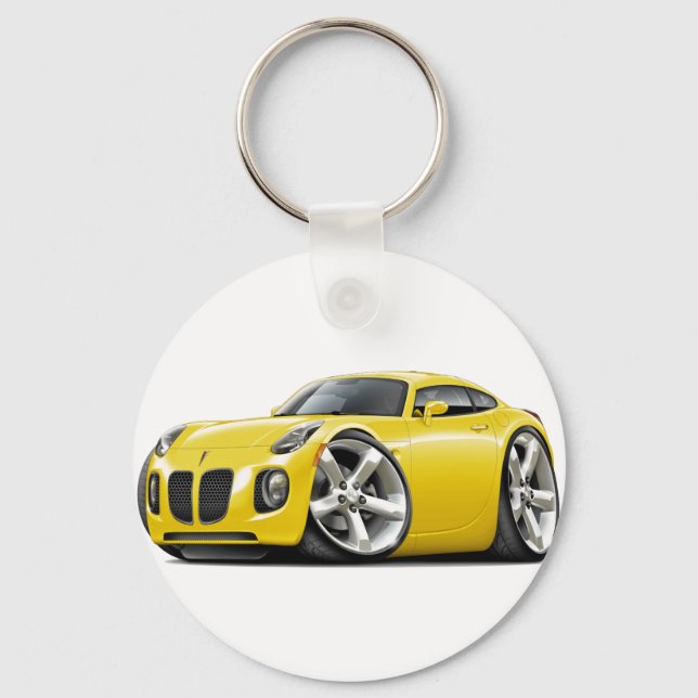 Solstice Yellow Car Key Ring (Front)