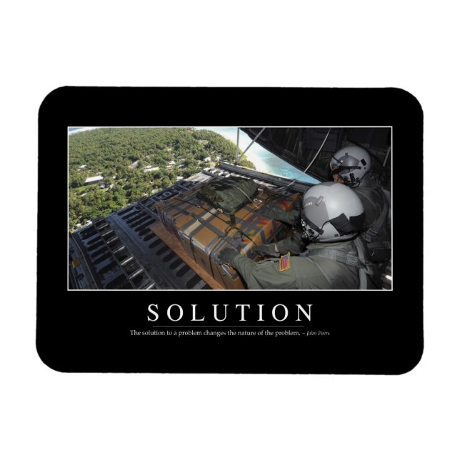 Solution: Inspirational Quote 1 Magnet (Horizontal)