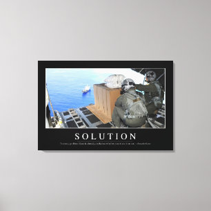 Solution: Inspirational Quote 2 Canvas Print