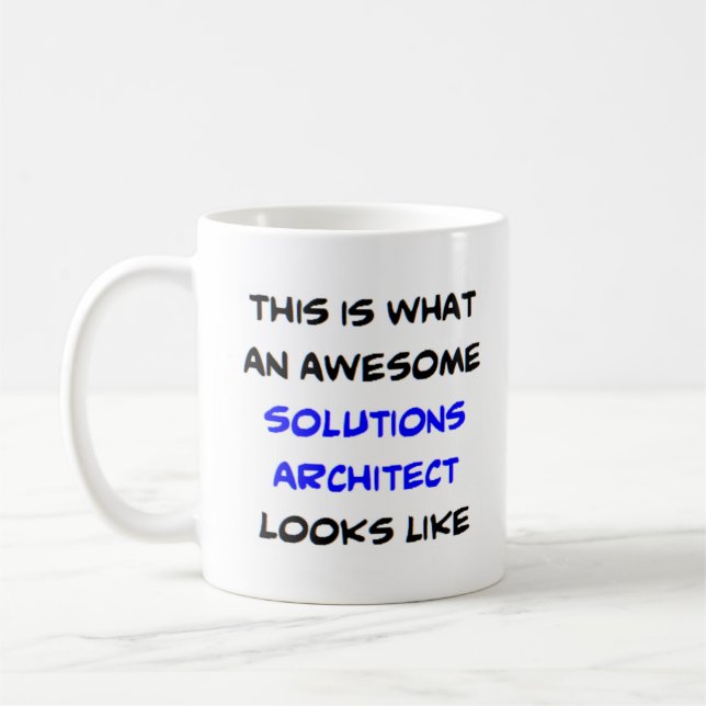 solutions architect, awesome coffee mug (Left)