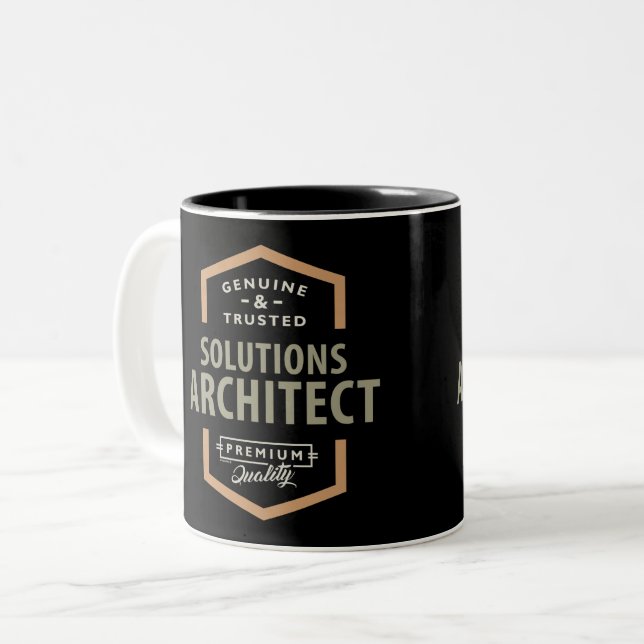 Solutions Architect Two-Tone Coffee Mug (Front Left)